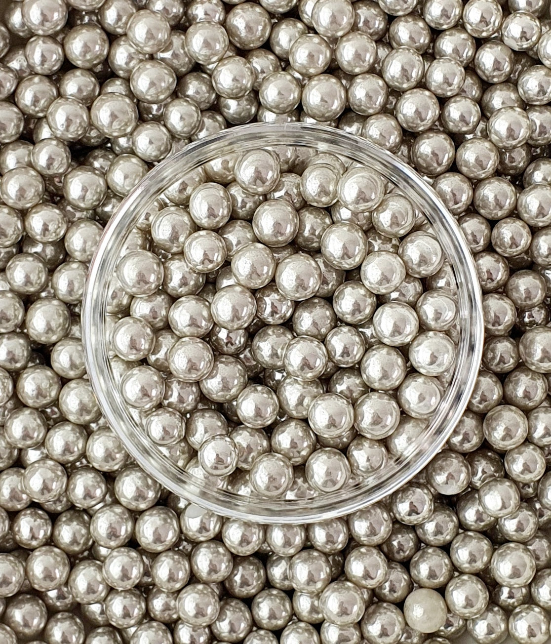 Silver 10mm Sugar Pearls