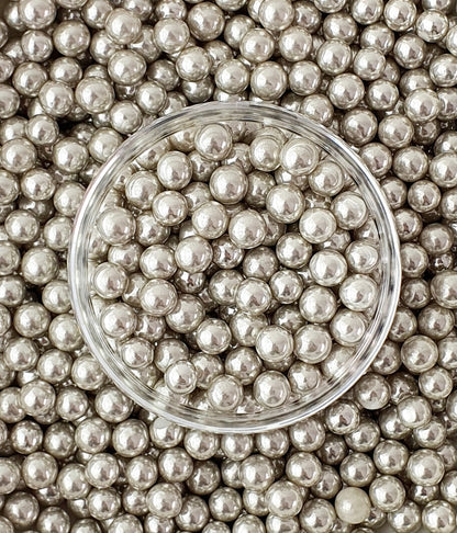 Silver 10mm Sugar Pearls