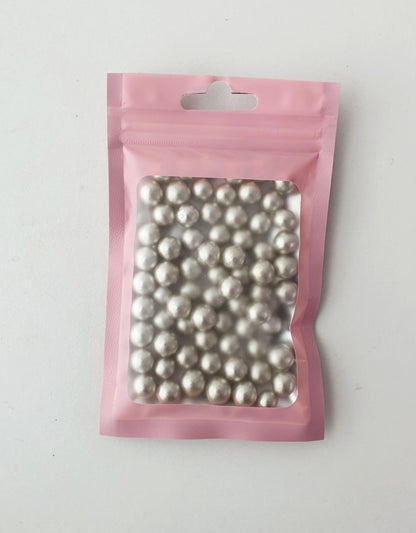 Silver 10mm Sugar Pearls