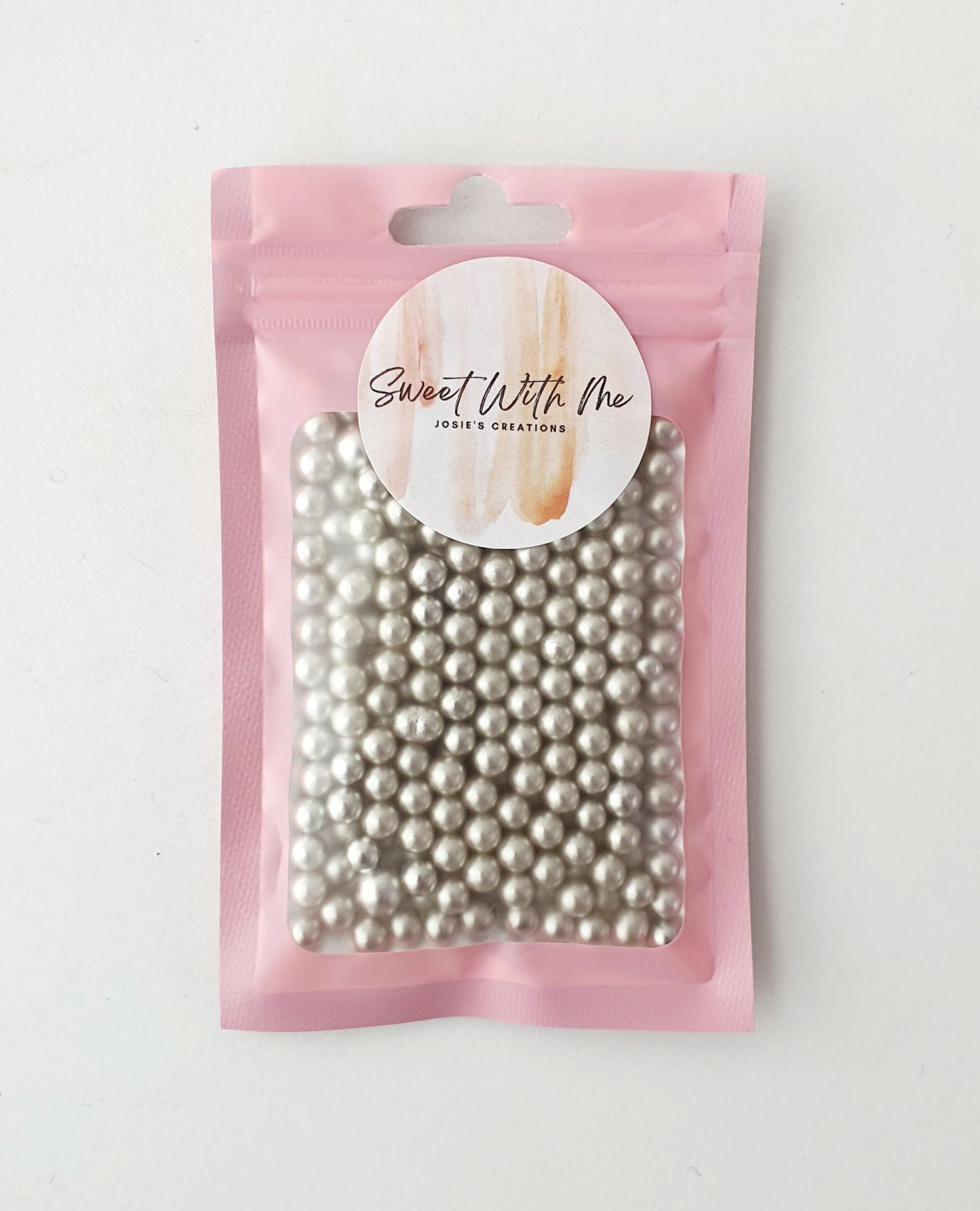 Silver 7mm Sugar Pearls