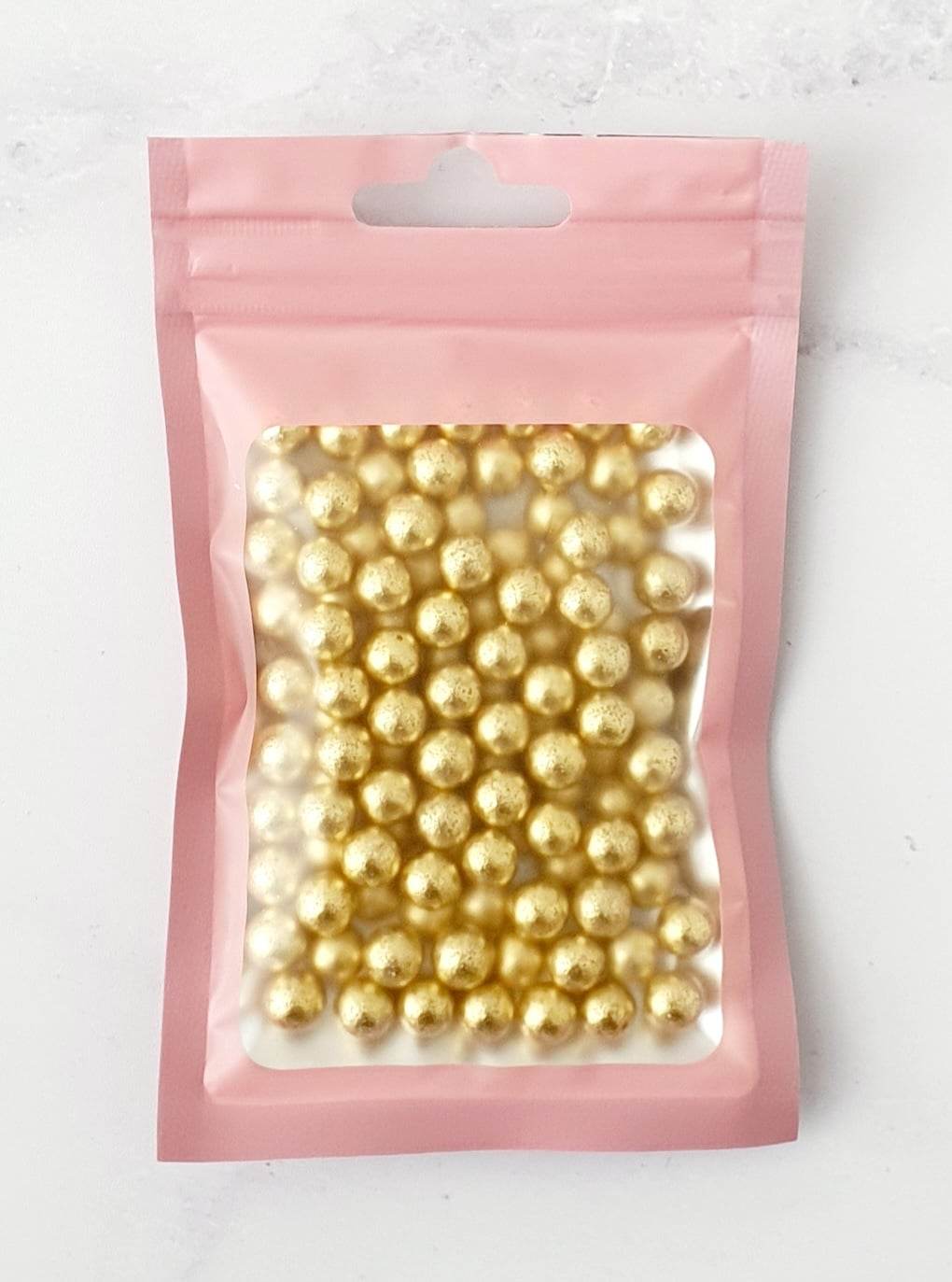 GOLD- High Shine Sugar Pearls 7mm