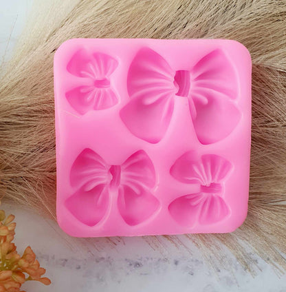 Bows x 4 Silicone Mold