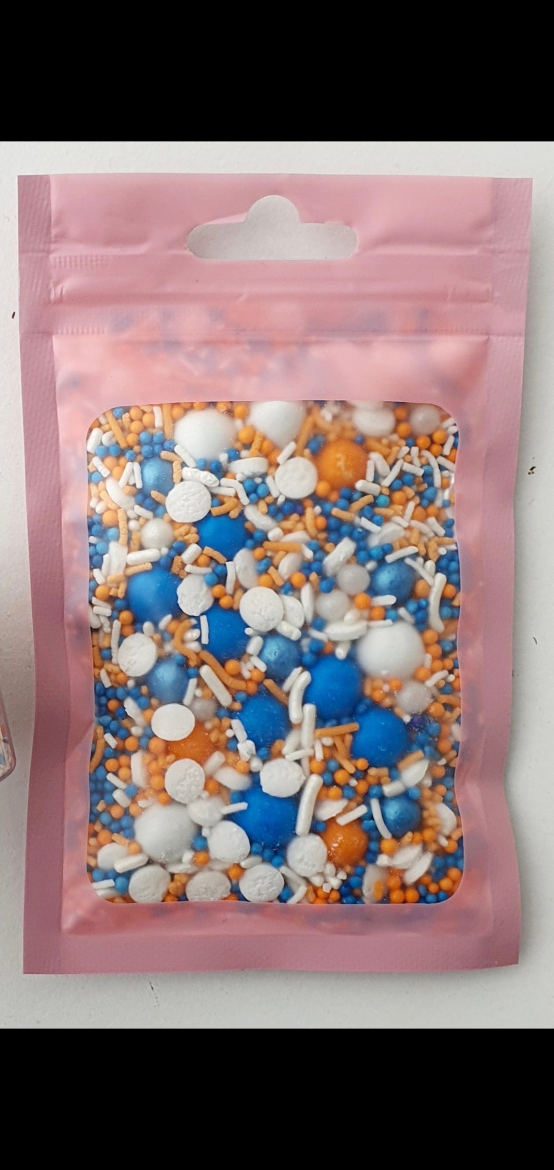 Blue & Orange themed sprinkles