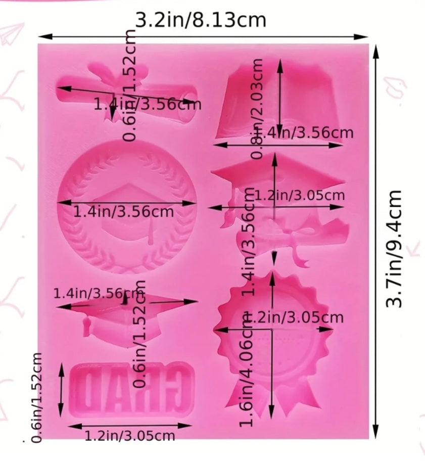 Graduation Silicone mold