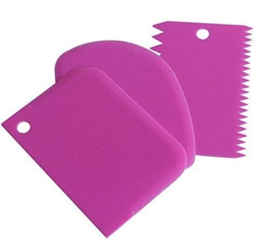 3 piece Plastic Scraper