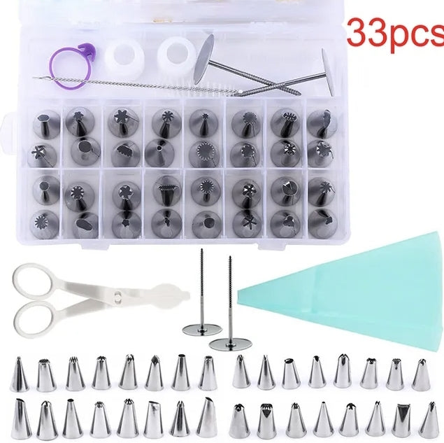 33 Piece Set Pastry Cake Nozzles