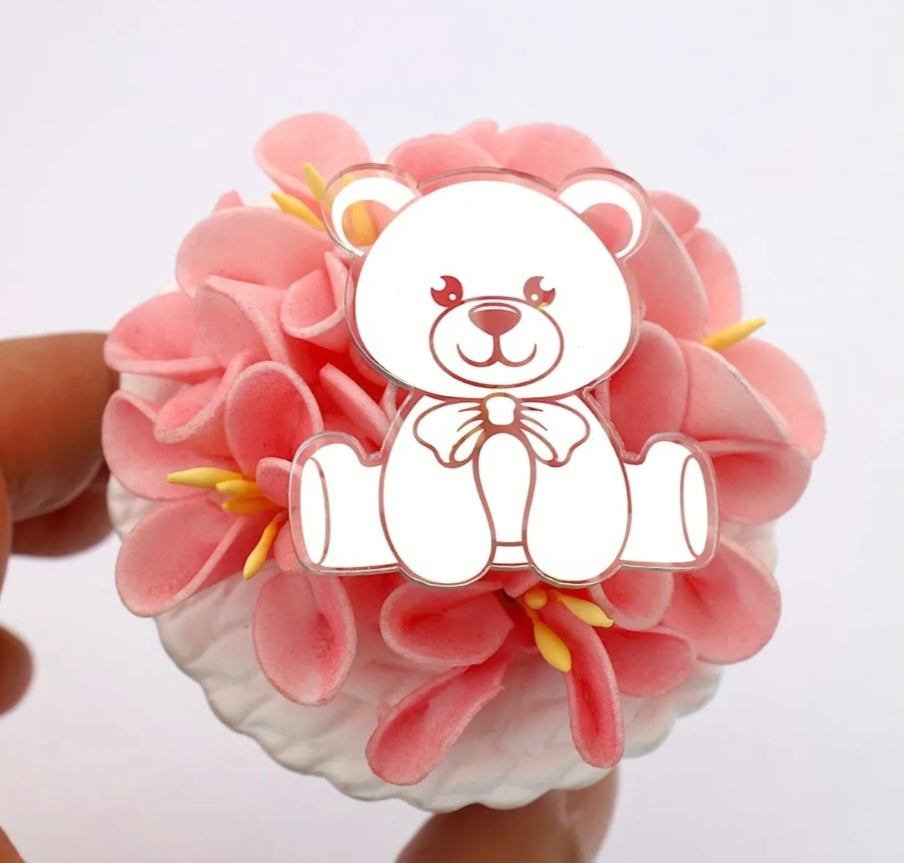 Acrylic Teddy Bear Toppers