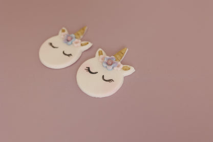 Mini round Unicorns set of 2