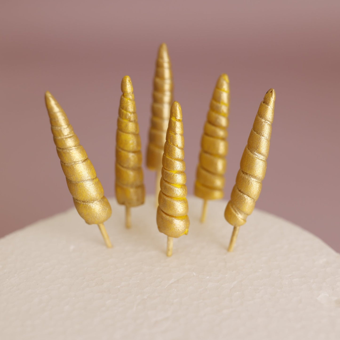 Mini Gold Unicorn horns